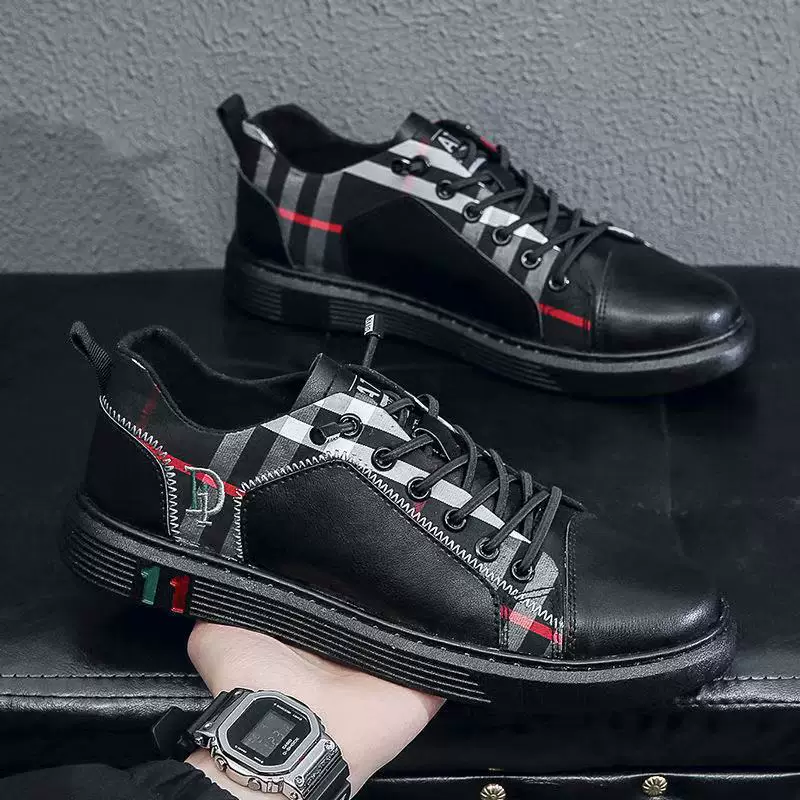 British Style Trendy Patchwork Sneakers - Image 3